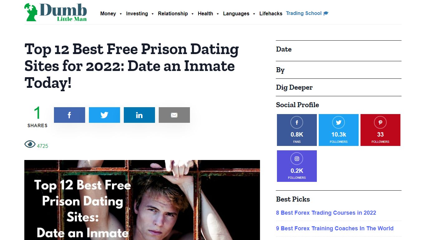 Top 12 Best Free Prison Dating Sites for 2022: Date an Inmate Today!